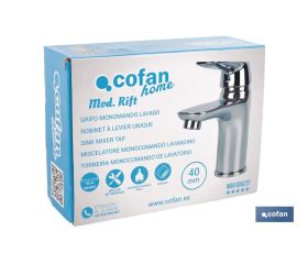 GRIFO MONOMANDO LAVABO 40 MM GAMA RIFT