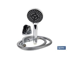 SET GRIFO MONOMANDO DUCHA, SOPORTE,FLEXO,MANGO,40 mm MODELO RIFT