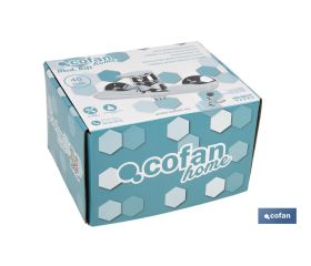 SET GRIFO MONOMANDO DUCHA, SOPORTE,FLEXO,MANGO,40 mm MODELO RIFT