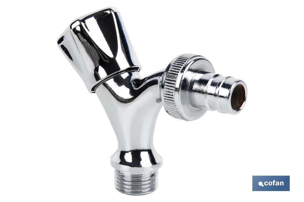 PACK DE 2 GRIFOS DE SALIDA DE AGUA PARA LAVADORA/ LAVAVAJILLAS