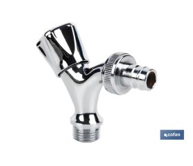 PACK DE 2 GRIFOS DE SALIDA DE AGUA PARA LAVADORA/ LAVAVAJILLAS