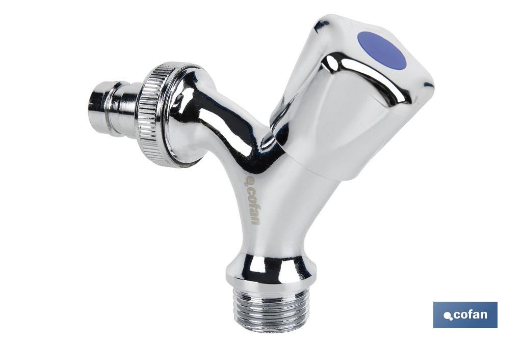 PACK DE 2 GRIFOS DE SALIDA DE AGUA PARA LAVADORA/ LAVAVAJILLAS