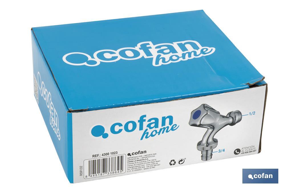 PACK DE 2 GRIFOS DE SALIDA DE AGUA PARA LAVADORA/ LAVAVAJILLAS