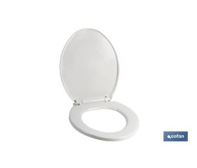 Tapa WC | Medidas 41.9 x 34.7 cm | Fabricada en Polipropileno Blanco