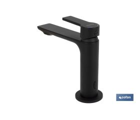GRIFO MONOMANDO LAVABO NEGRO MATE  25MM MODELO KERCH