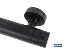 GRIFO TERMOSTATICO DUCHA NEGRO MATE MODELO KERCH