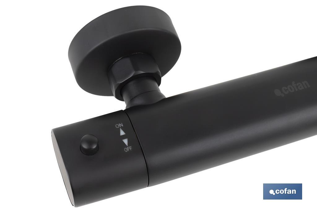GRIFO TERMOSTATICO DUCHA NEGRO MATE MODELO KERCH