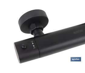 GRIFO TERMOSTATICO DUCHA NEGRO MATE MODELO KERCH