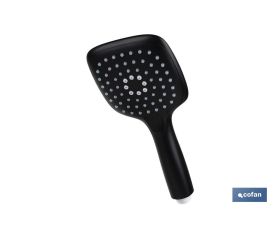 KIT DE DUCHA MANGO+FLEXO+SOPORTE NEGRO