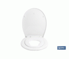 TAPA WC  FORMA OVAL CON ASIENTO PARA NIÑOS  44.7 X 37.1 CM