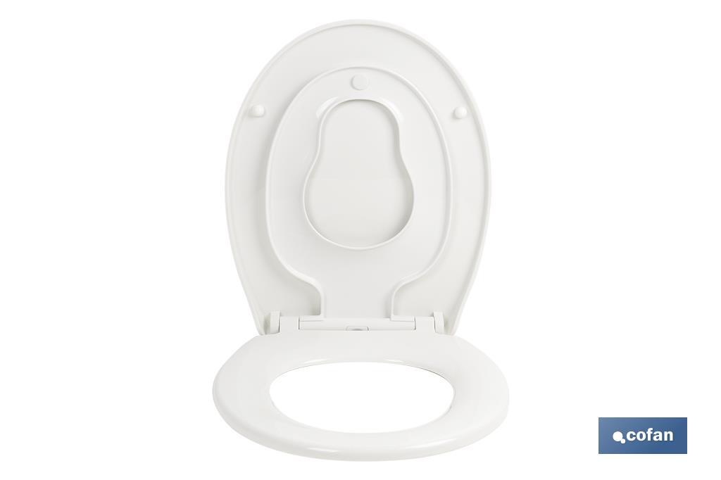TAPA WC  FORMA OVAL CON ASIENTO PARA NIÑOS  44.7 X 37.1 CM