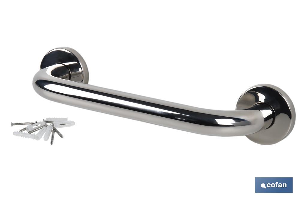 BARRA DE APOYO RECTA DE ACERO INOXIDABLE 304 (30 X 2.5 CM)