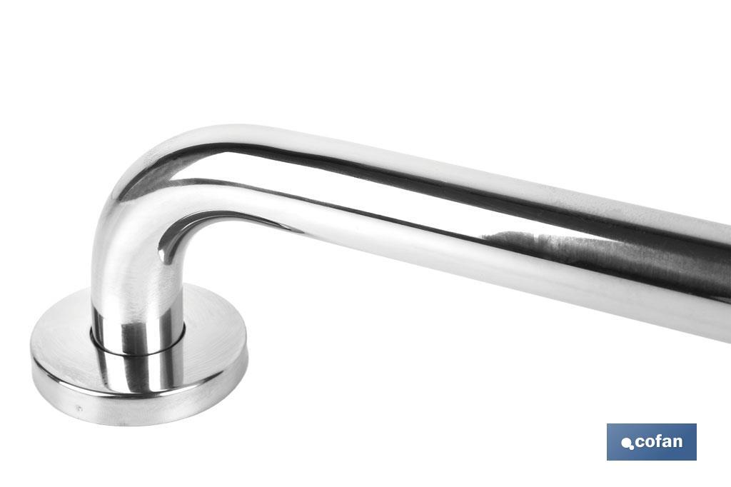 BARRA DE APOYO RECTA DE ACERO INOXIDABLE 304 (40 X 2.5 CM)