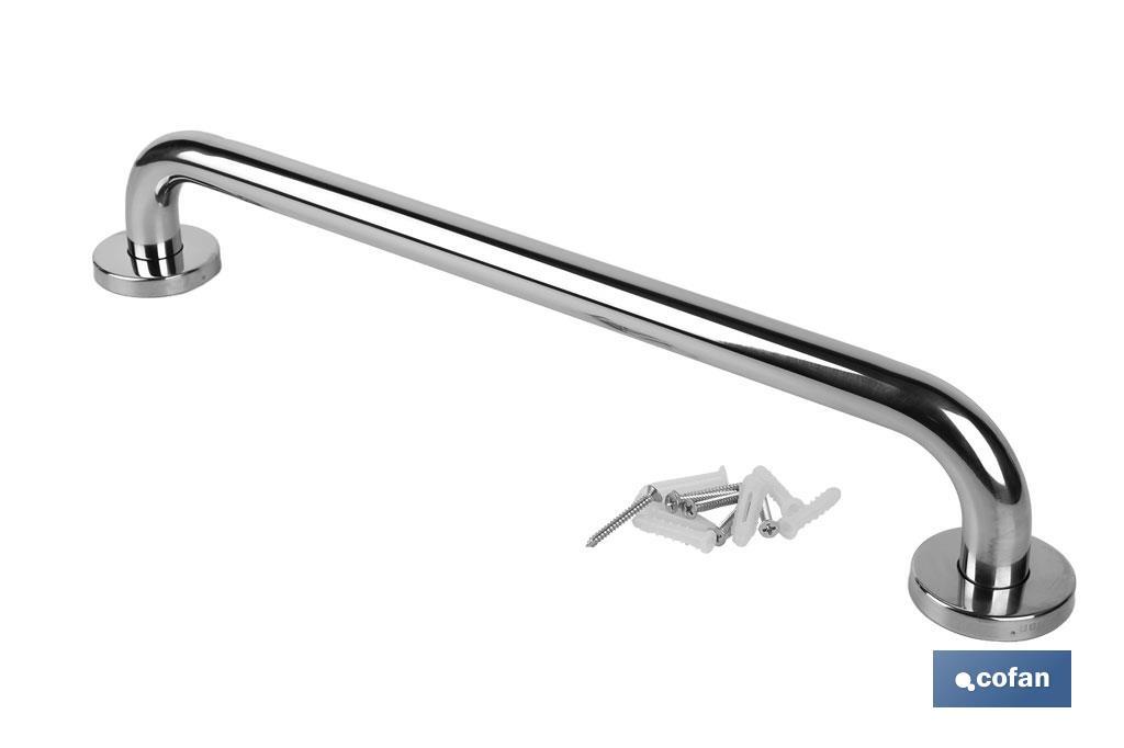 BARRA DE APOYO RECTA DE ACERO INOXIDABLE 304 (50 X 2.5 CM)