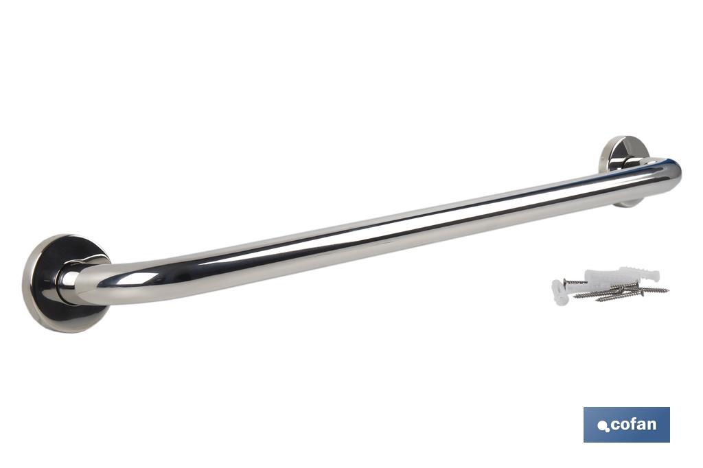 BARRA DE APOYO RECTA DE ACERO INOXIDABLE 304 (60 X 2.5 CM)