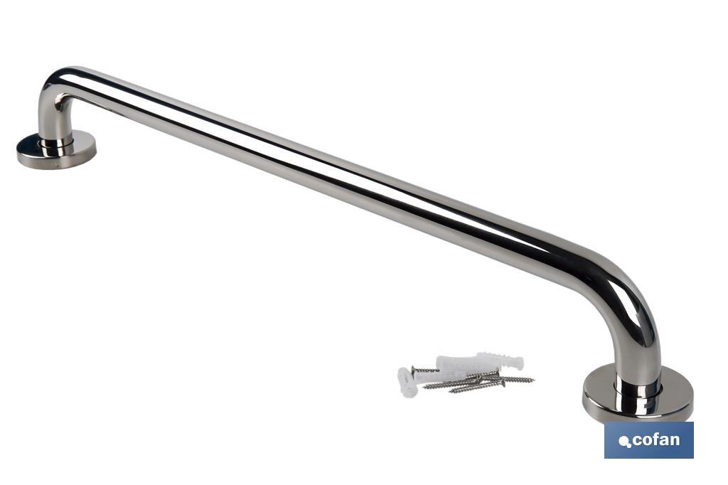 BARRA DE APOYO RECTA DE ACERO INOXIDABLE 304 (60 X 2.5 CM)