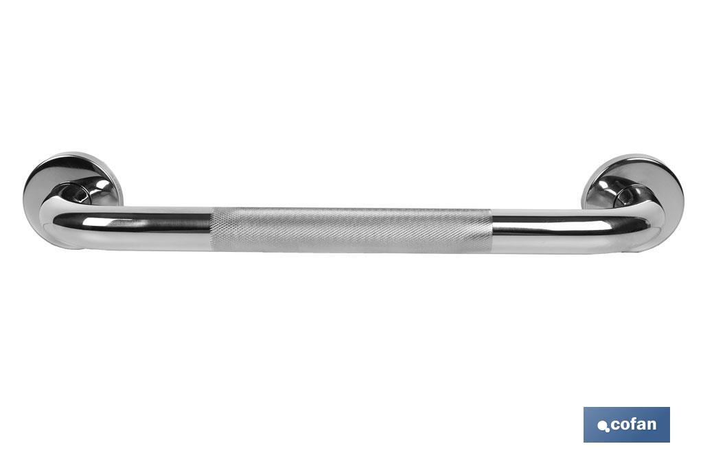 BARRA DE APOYO RECTA ANTIDESLIZANTE DE ACERO INOXIDABLE 304 (40 X 2.5 CM)