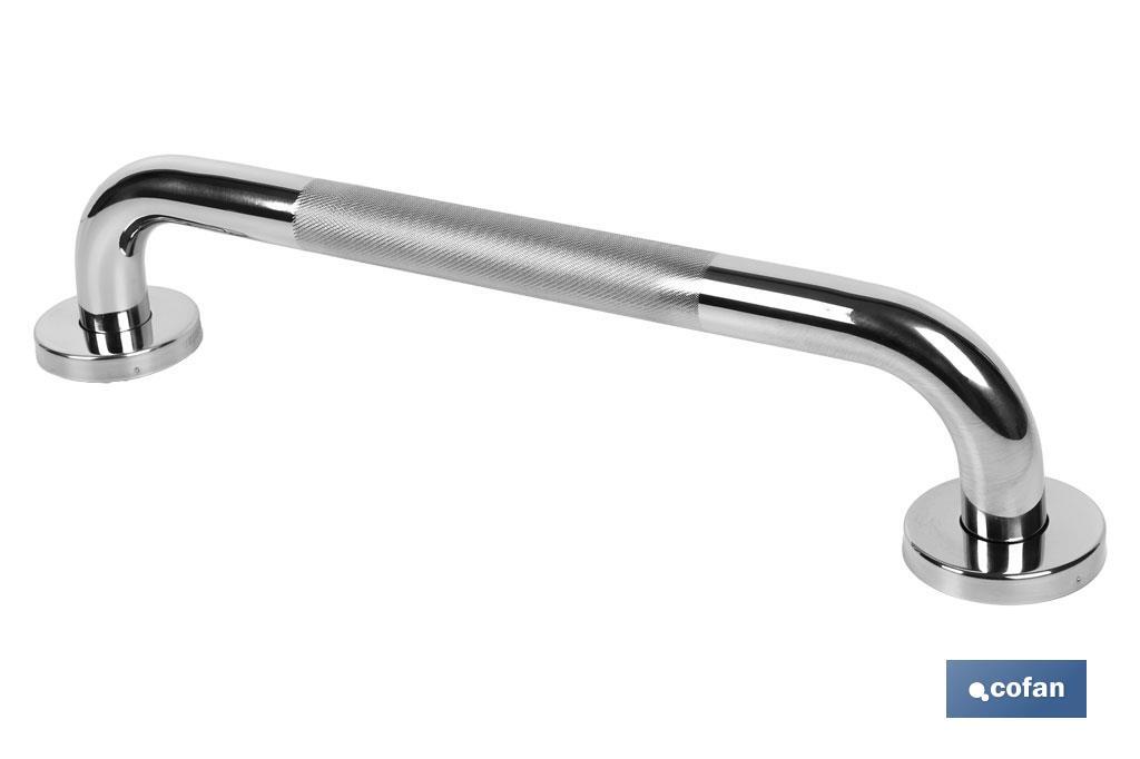 BARRA DE APOYO RECTA ANTIDESLIZANTE DE ACERO INOXIDABLE 304 (40 X 2.5 CM)