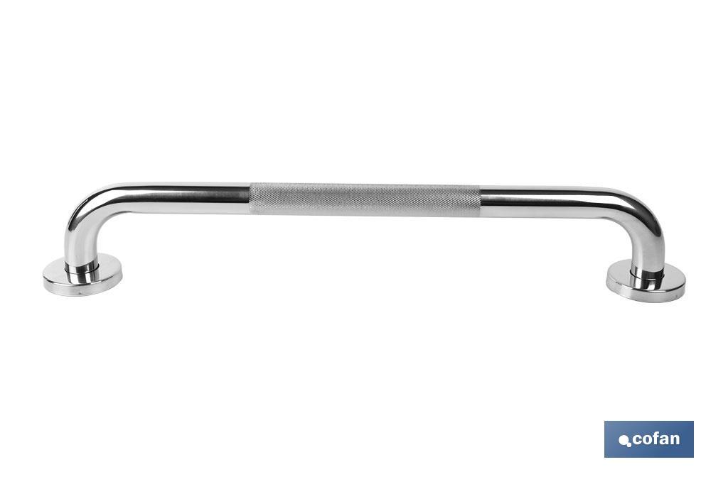 BARRA DE APOYO RECTA ANTIDESLIZANTE DE ACERO INOXIDABLE 304 (50 X 2.5 CM)