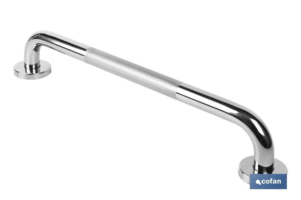 BARRA DE APOYO RECTA ANTIDESLIZANTE DE ACERO INOXIDABLE 304 (50 X 2.5 CM)