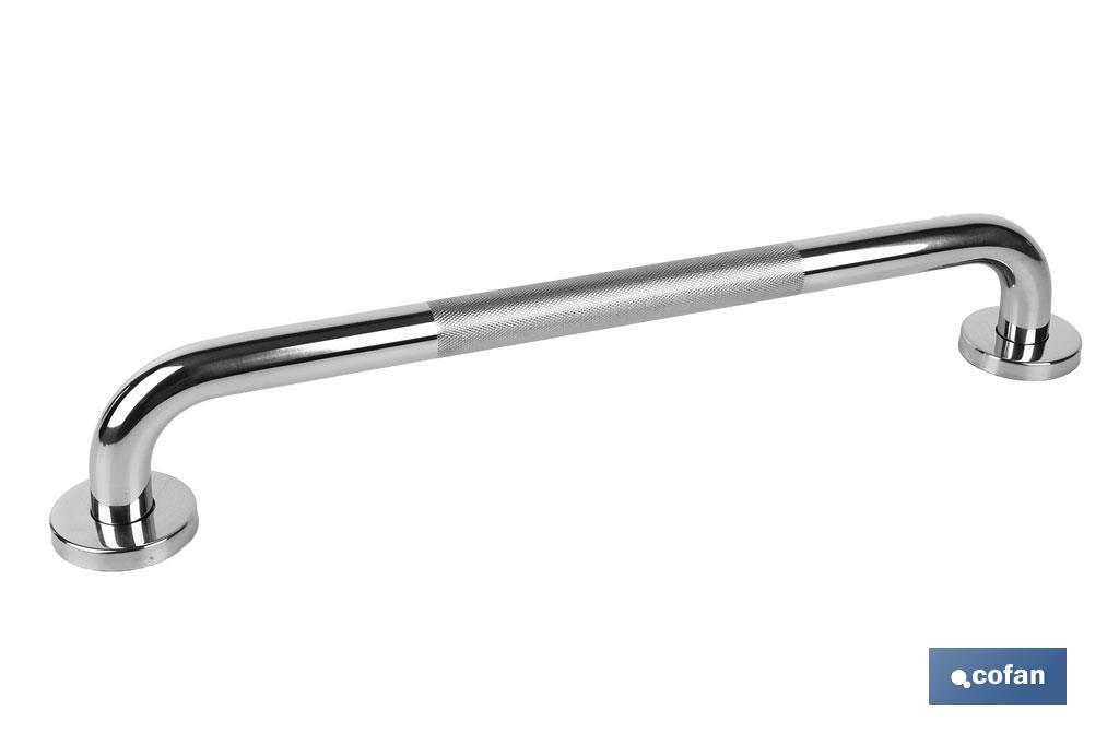 BARRA DE APOYO RECTA ANTIDESLIZANTE DE ACERO INOXIDABLE 304 (50 X 2.5 CM)