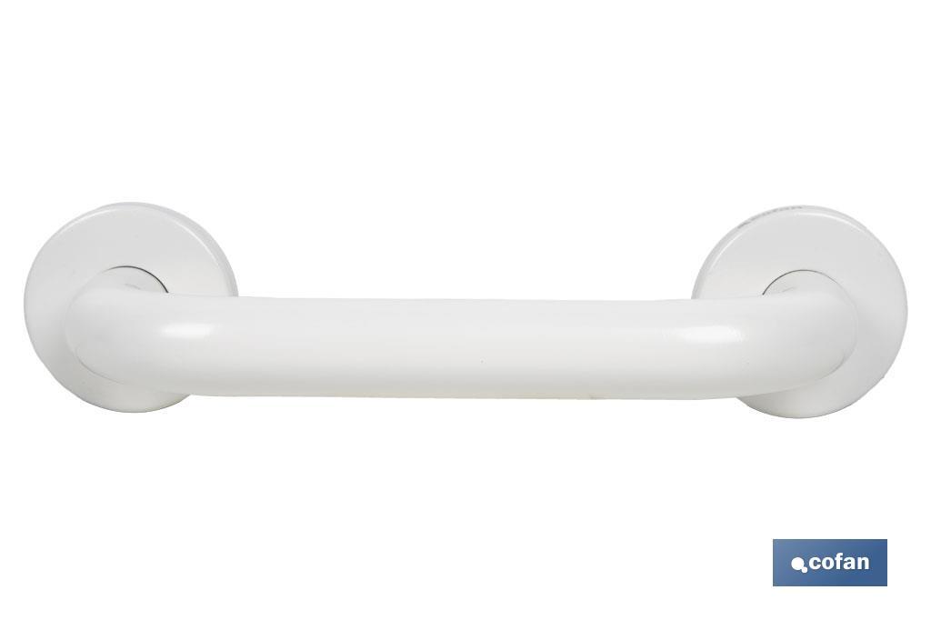 BARRA DE APOYO RECTA BLANCA (25 X 2.5 CM)