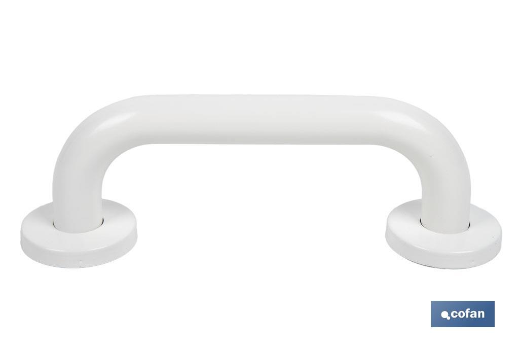 BARRA DE APOYO RECTA BLANCA (25 X 2.5 CM)