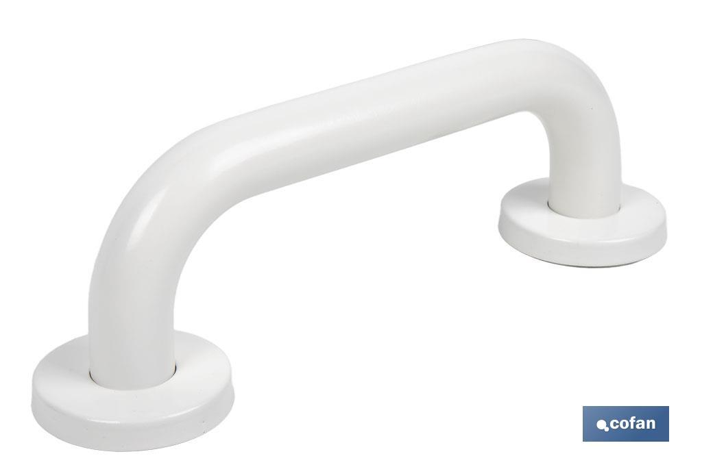 BARRA DE APOYO RECTA BLANCA (25 X 2.5 CM)