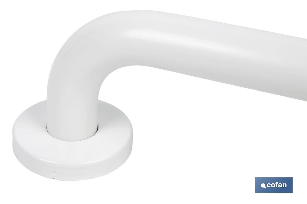 BARRA DE APOYO RECTA BLANCA (25 X 2.5 CM)