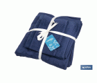 JUEGO DE 3  TOALLAS AZUL MARINO 580 G/M2 GAMA MARIN 30X50  50X100  70X140 CM