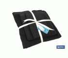 Juego de 3 toallas de color negro con 580 g/m2 | Gama Brillante | Set de toallas 100 % de algodón