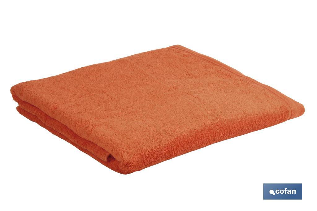 JUEGO DE 3 TOALLAS NARANJA 580 G/M2  GAMA AMANECER 30X50  50X100  70X140 CM