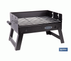 Barbacoa de carbón portátil plegable | Con parrilla cromada | Asas laterales | Compacta y fácil de transportar | Medidas: 45,5 x 34,5 x 31,5 cm