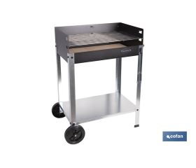 BARBACOA DE CARBÓN CON LADRILLO REFRACTARIO 567 X 360 X 830 MM