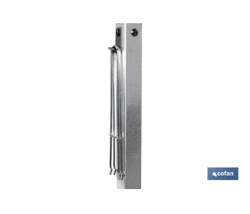 BARBACOA DE CARBÓN CON LADRILLO REFRACTARIO 567 X 360 X 830 MM