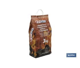 Bolsa con asas de Carbon vegetal | Peso 3 kgs | Alto rendimiento