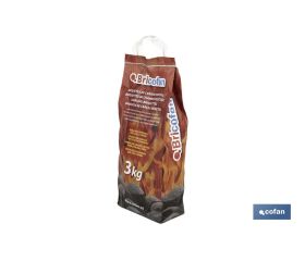 BOLSA BRIQUETAS CARBON VEGETAL 3 KGS