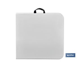MESA PLEGABLE RECTANGULAR BLANCA 122x60x74 CM