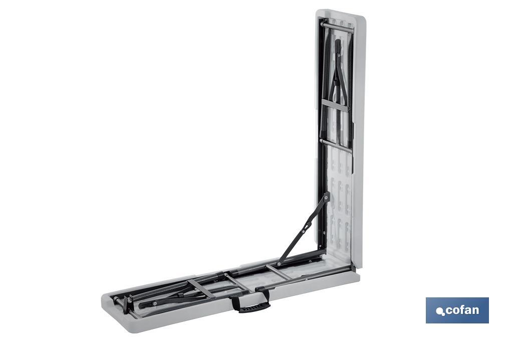 BANCO PLEGABLE RECTANGULAR BLANCO 180X25X43CM