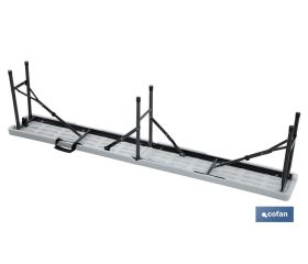 BANCO PLEGABLE RECTANGULAR BLANCO 180X25X43CM