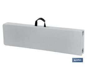 BANCO PLEGABLE RECTANGULAR BLANCO 180X25X43CM