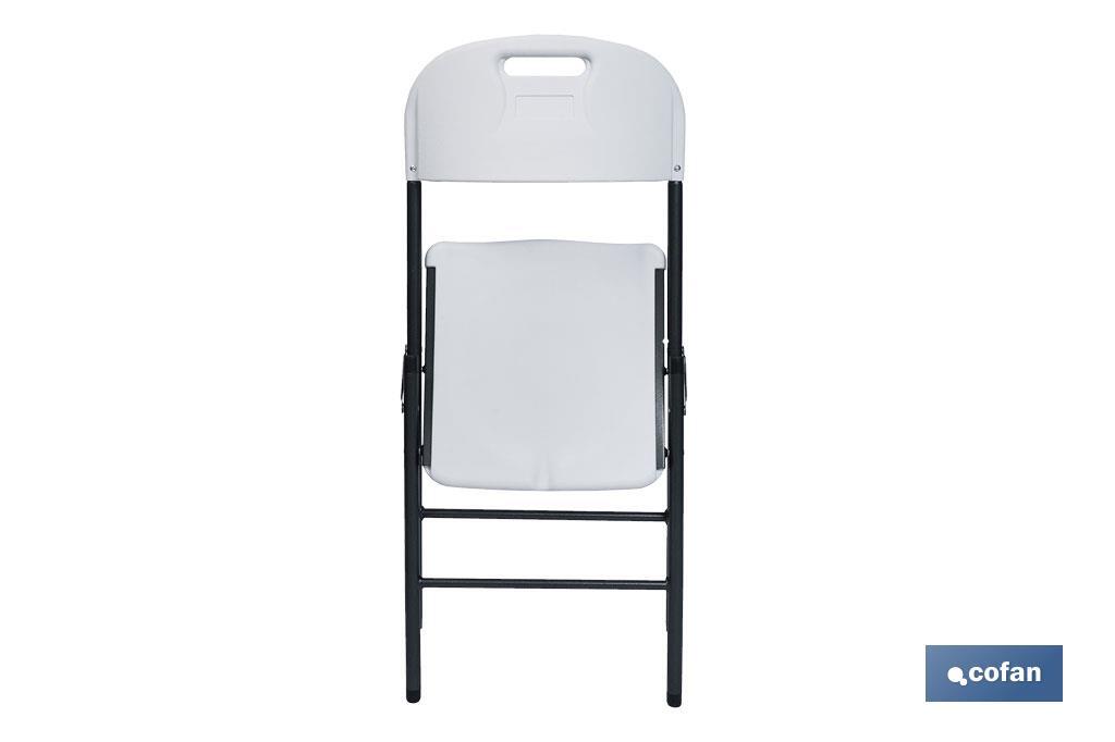 SILLA PLEGABLE BLANCA 46x53x88 CM venta unitaria