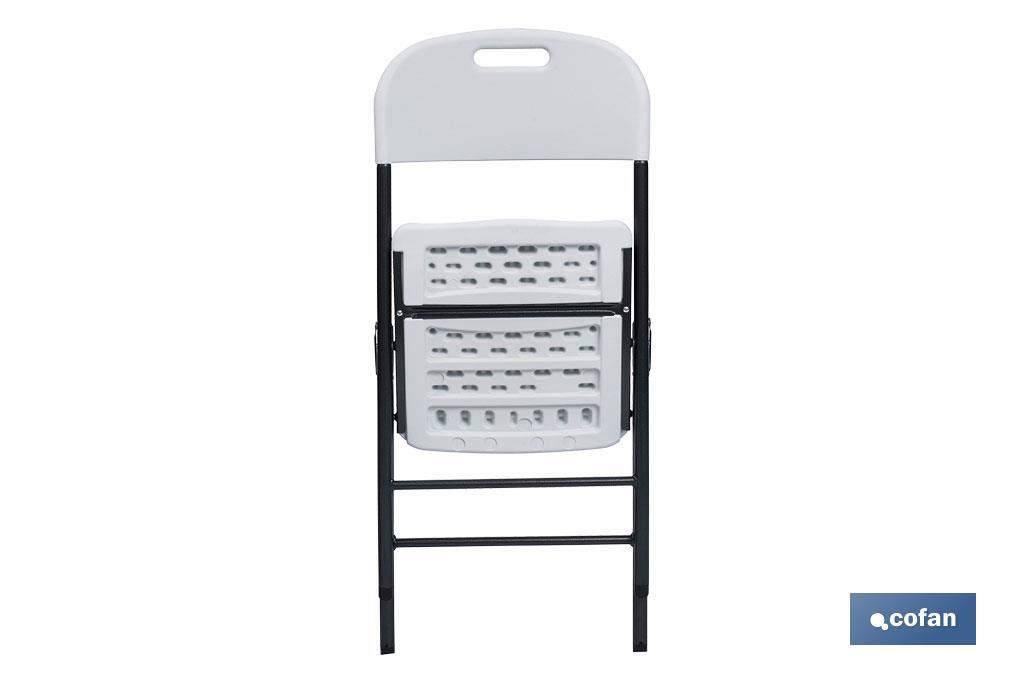 SILLA PLEGABLE BLANCA 46x53x88 CM venta unitaria