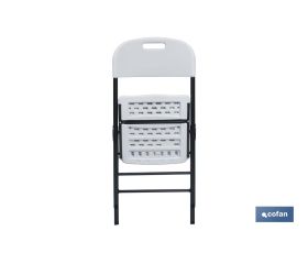 SILLA PLEGABLE BLANCA 46x53x88 CM venta unitaria