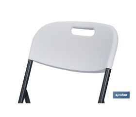 SILLA PLEGABLE BLANCA 46x53x88 CM venta unitaria
