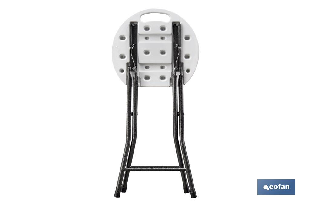 TABURETE PLEGABLE BLANCO 33X30X46CM