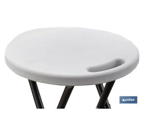 TABURETE PLEGABLE BLANCO 33x30x46cm venta unitaria