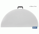 MESA REDONDA PLEGABLE BLANCA 180X74CM
