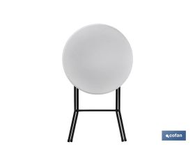 MESA ALTA PLEGABLE BLANCA 80X80X110CM