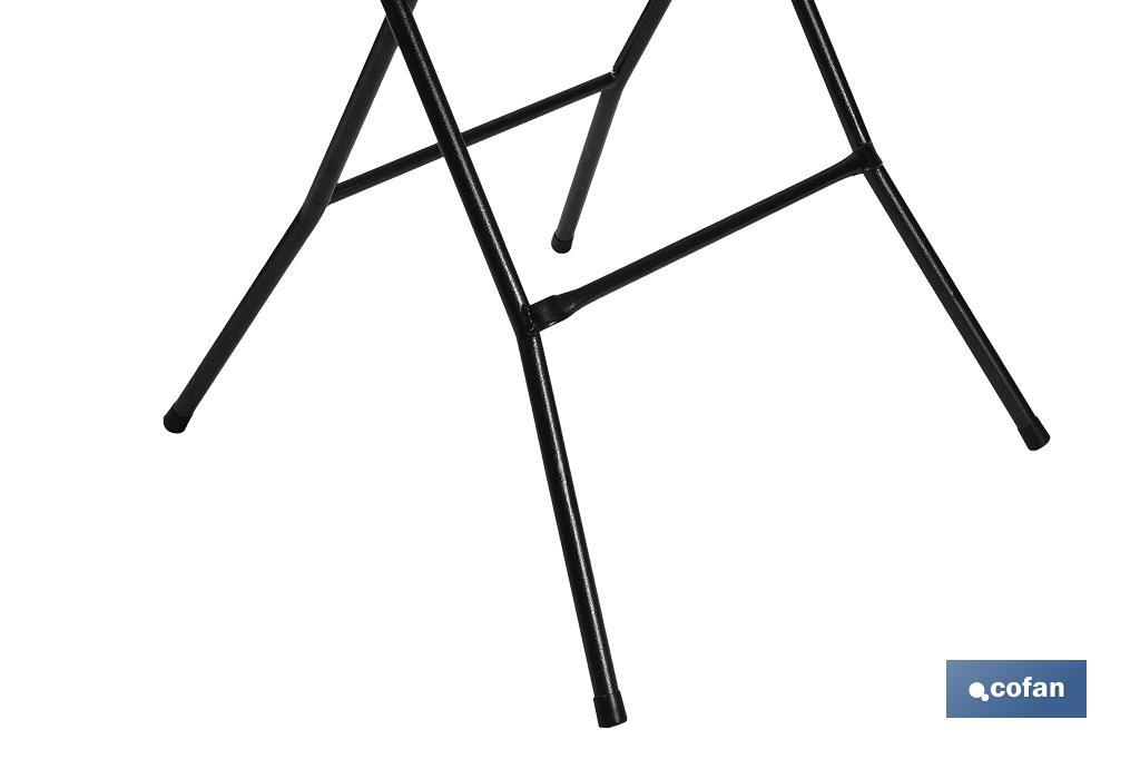 MESA ALTA PLEGABLE BLANCA 80X80X110CM